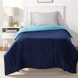 Basics Reversible Lightweight Microfiber Comforter Blanket
